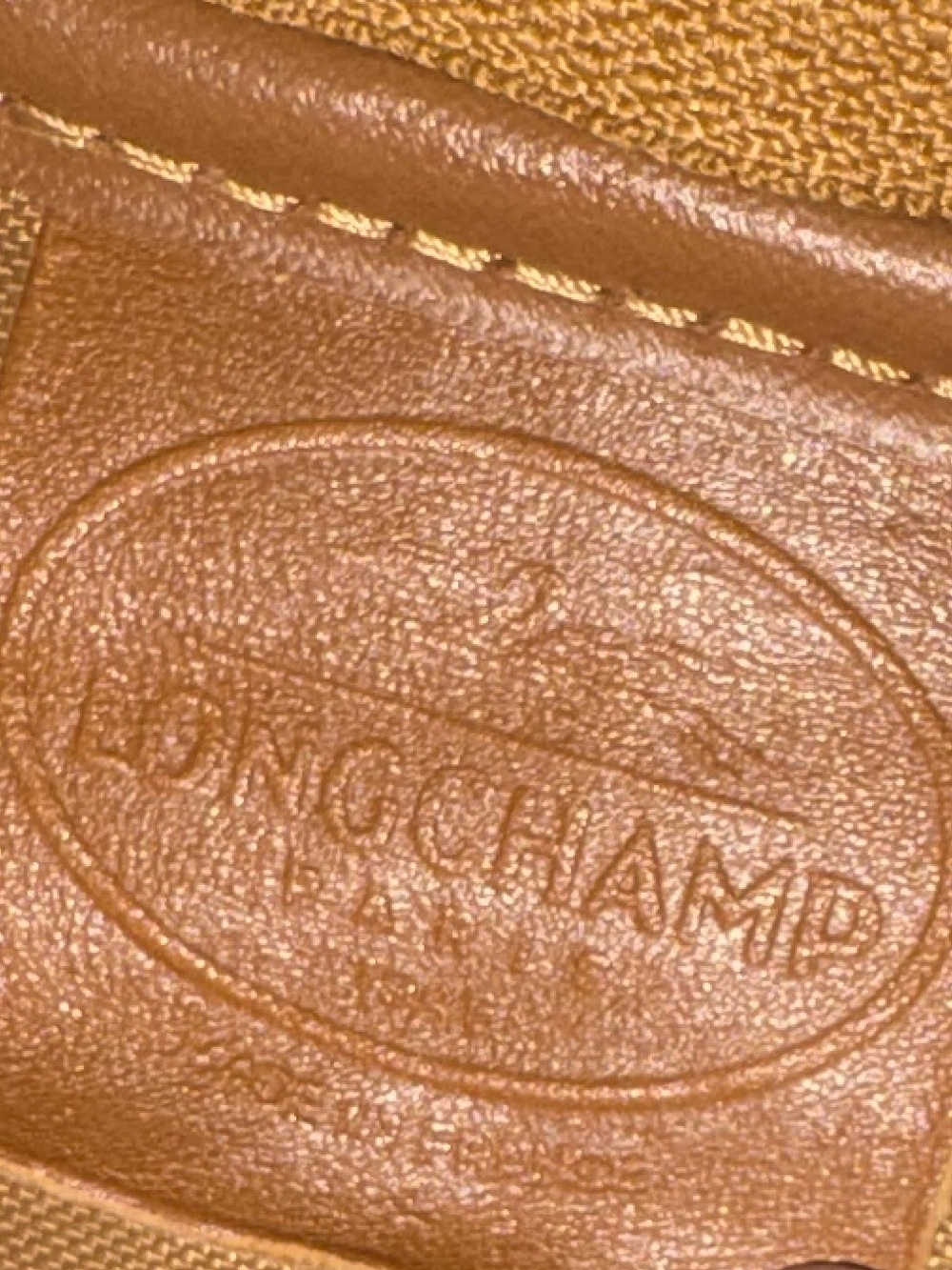 Vintage Longchamp x Mercedes Tan Leather Backpack - Picture 3 of 15